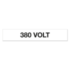 GRAFOPLAST - Etichetta 380 VOLT in vinile adesivo dimensioni L=51 mm, H=9 mm, 75 pz per foglio