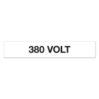 GRAFOPLAST - Targhetta in vinile Adesivo 380 VOLT 51 x 9 mm - 75 pz per foglio