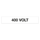 GRAFOPLAST - Etichetta 400 VOLT in vinile adesivo dimensioni L=68 mm, H=12 mm, 44 pz per foglio