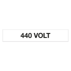 GRAFOPLAST - Etichetta 440 VOLT in vinile adesivo dimensioni L=68 mm, H=12 mm, 44 pz per foglio