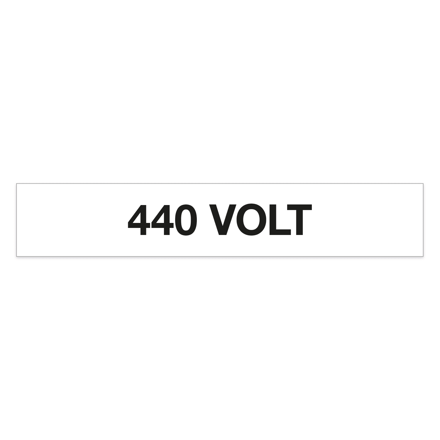 GRAFOPLAST - Etichetta 440 VOLT in vinile adesivo dimensioni L=68 mm, H=12 mm, 44 pz per foglio