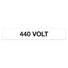 GRAFOPLAST - Etichetta 440 VOLT in vinile adesivo dimensioni L=68 mm, H=12 mm, 44 pz per foglio