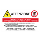 GRAFOPLAST - Etichetta PREVENZIONE INFORTUNI in policarbonato adesivo dimensioni L=80 mm, H=48 mm, 10 pz per foglio LAX10070F1
