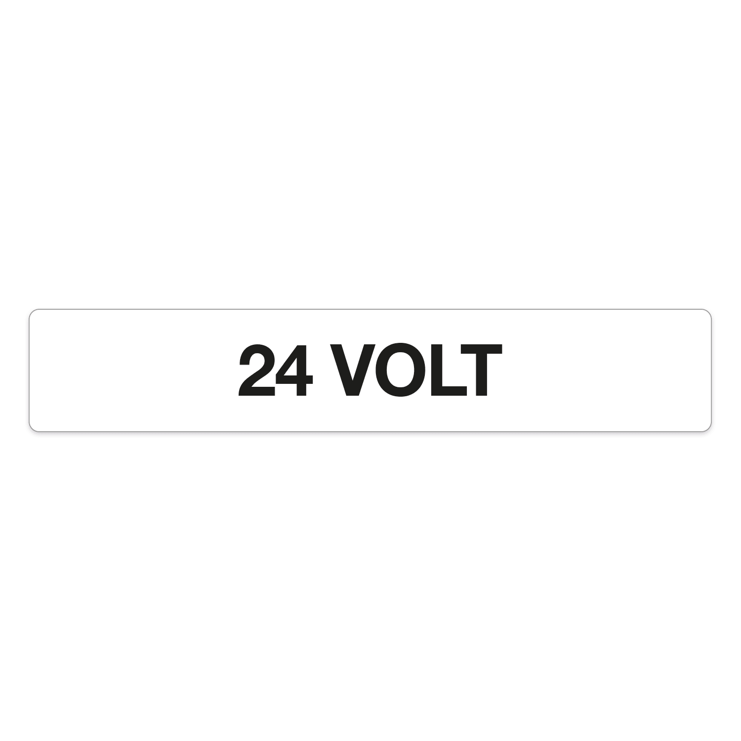 GRAFOPLAST - Etichetta 24 VOLT in policarbonato adesivo dimensioni L=51 mm, H=9 mm, 75 pz per foglio