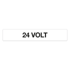 GRAFOPLAST - Etichetta 24 VOLT in policarbonato adesivo dimensioni L=51 mm, H=9 mm, 75 pz per foglio