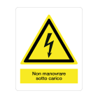 GRAFOPLAST - Etichetta "non manovrare sotto carico" in policarbonato adesivo dimensioni L=40 mm, H=50 mm, 18 pz per foglio LAX60016F1