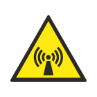 GRAFOPLAST - Etichetta triangolare pericolo "RADIAZIONI NON IONIZZANTI" in policarbonato adesivo dimensioni lato triangolo=51 mm, 32 pz per foglio LAX70012F1