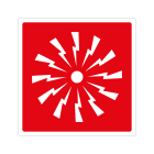 GRAFOPLAST - Cartello "allarme antincendio" in PVC dimensioni L=110 mm, H=110 mm, 1 pz per foglio LC12123P1