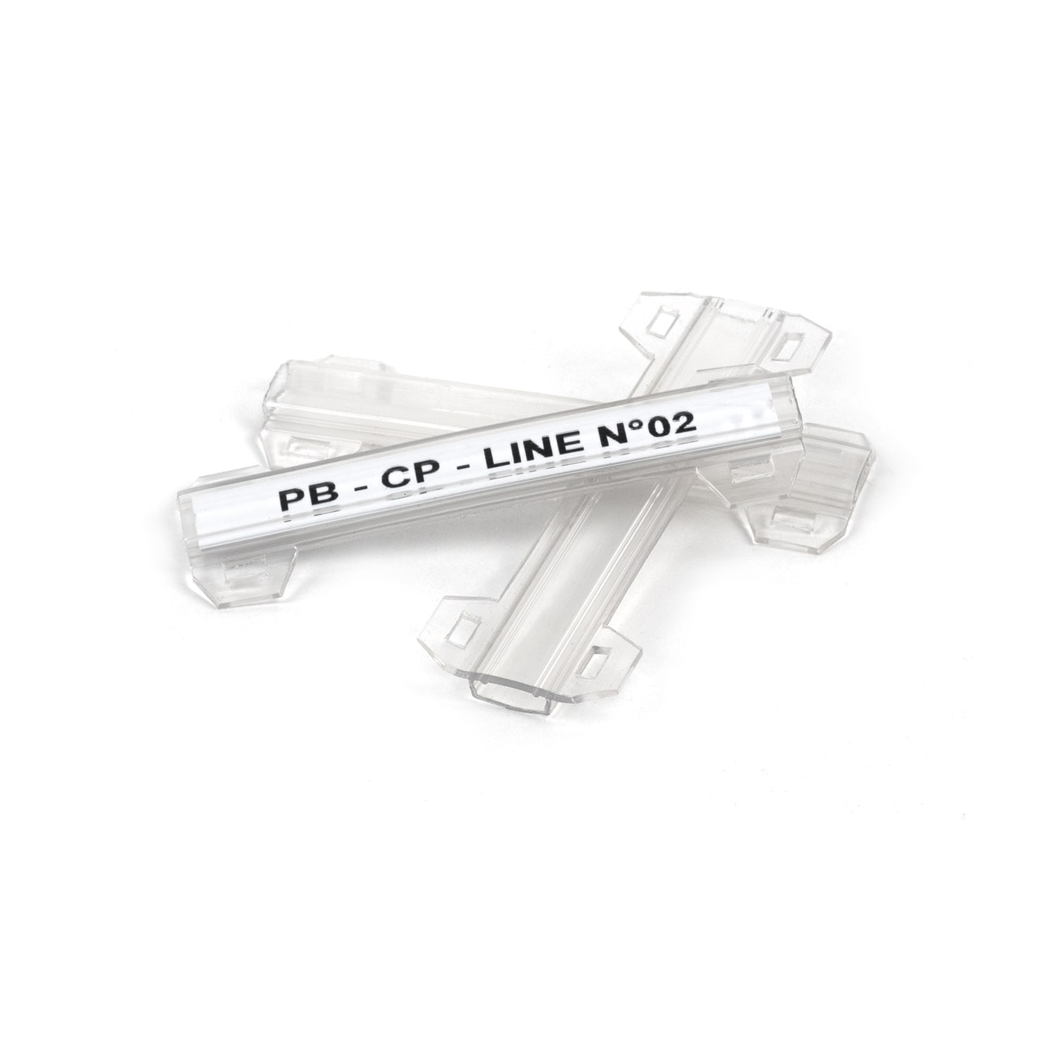 GRAFOPLAST - Tubetto in PVC Trasparente Serie 200 per Fascetta Doppia 70 x 9 mm - confezione da 250 pezzi