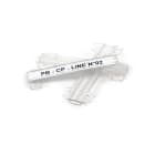 GRAFOPLAST - Tubetto in PVC Trasparente Serie 200 per Fascetta Doppia 70 x 9 mm - confezione da 250 pezzi