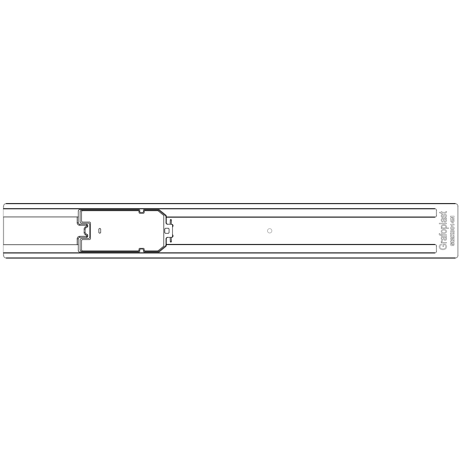 GRAFOPLAST - Piastra per caricamento automatico tessere da cavo - 1 pezzo