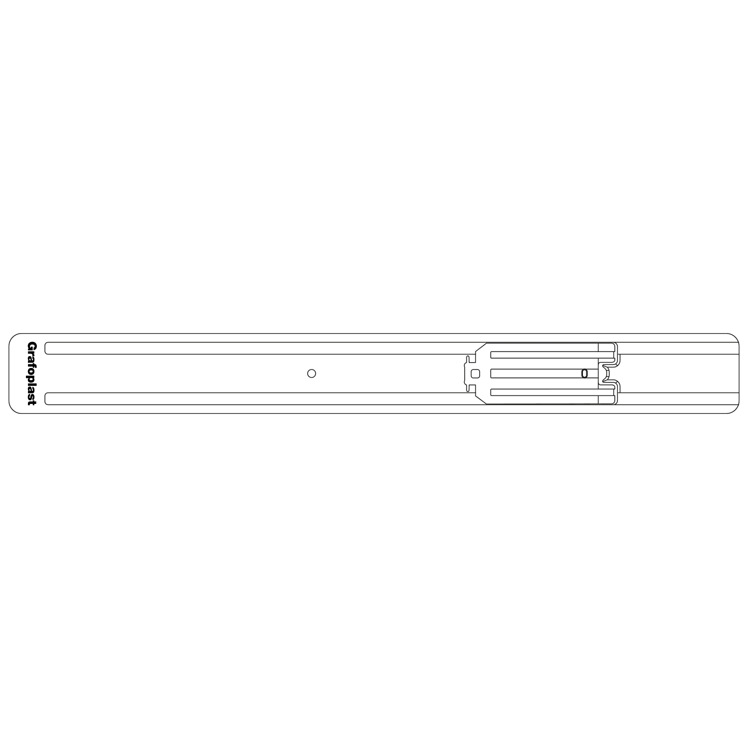 GRAFOPLAST - Piastra per Tessere Morsetti Auto NP2 - 1 pezzo