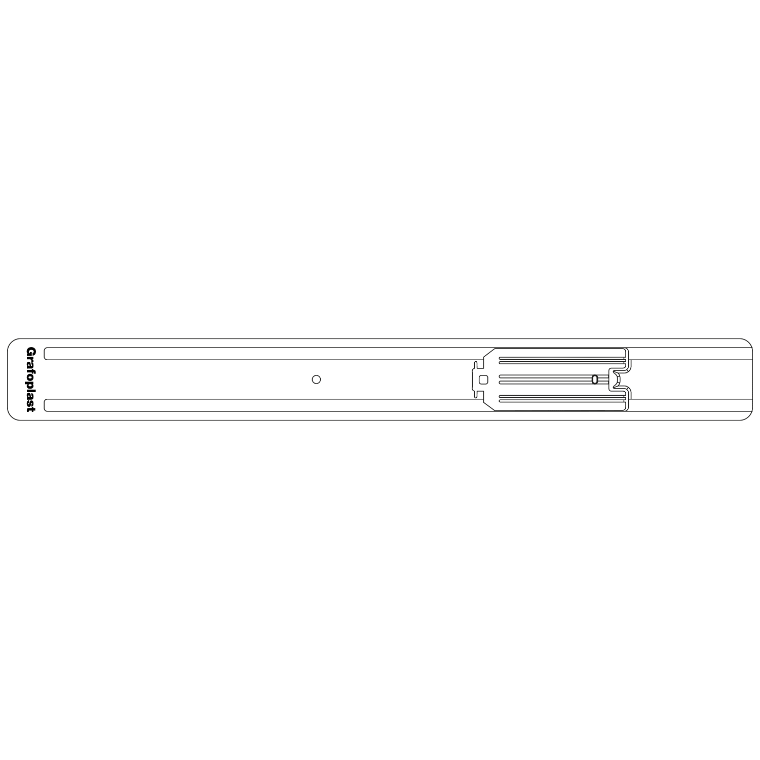 GRAFOPLAST - Piastra per Tessere Morsetti Auto NP4 - 1 pezzo. Accessorio per stampante EVOMAX