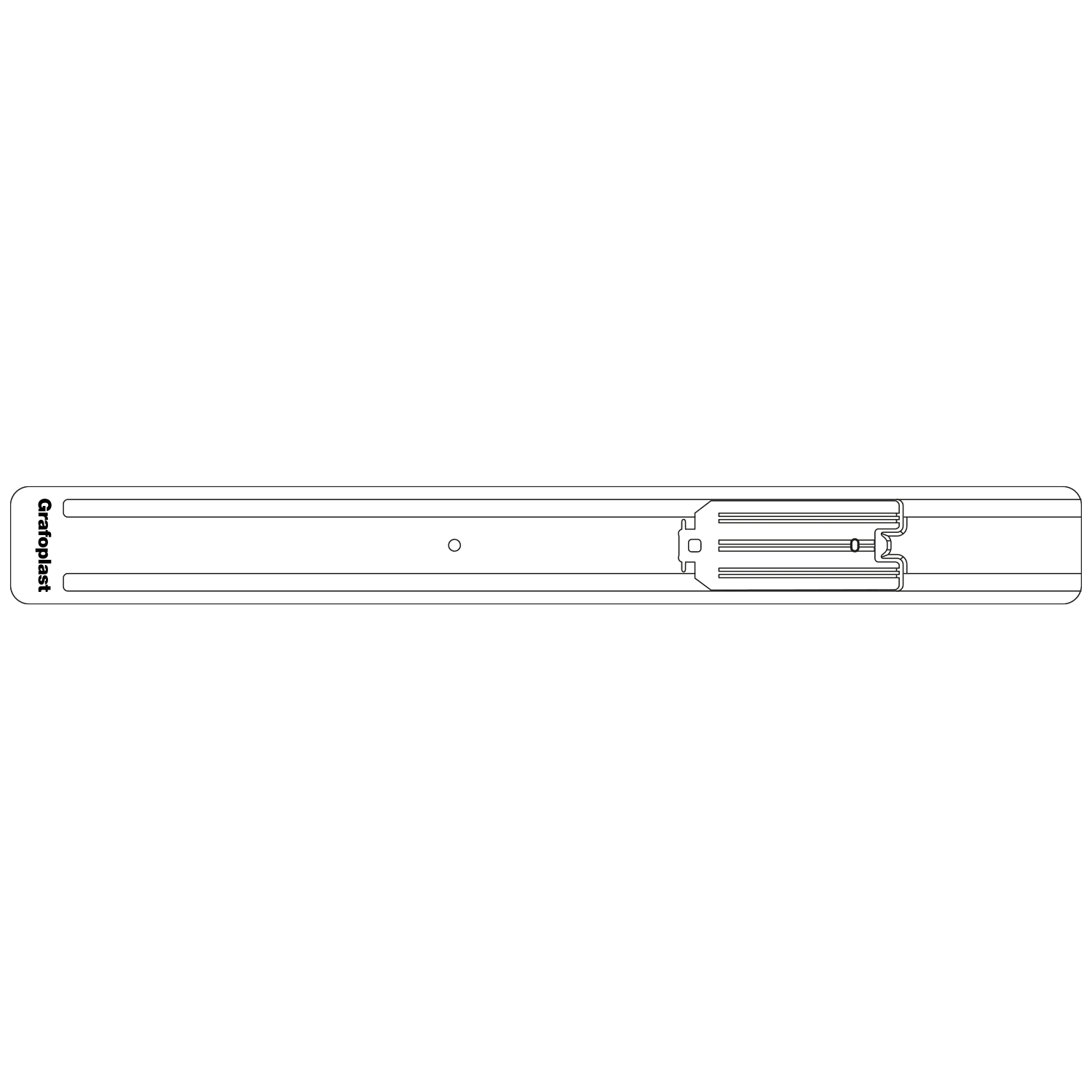GRAFOPLAST - Piastra per Tessere Morsetti Auto NP5 - 1 pezzo. Accessorio per stampante EVOMAX