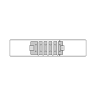 GRAFOPLAST - Piastra per tessere da morsetti Serie TB - 1 pezzo. Accessorio per stampante EVOMAX