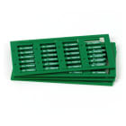 GRAFOPLAST - Tessera rigida per cavi Verde 18x4 mm - confezione master carton da 1800 pezzi. La tessera si applica con facilitè nei tubetti per identificare i singoli cavi. Stampabile con sistema a trasferimento termico EVOMAX