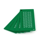 GRAFOPLAST - Tessera rigida per cavi Verde 30x4 mm - 600 pezzi. La tessera si applica con facilitè nei tubetti per identificare i singoli cavi. Stampabile con sistema a trasferimento termicoEVOMAX