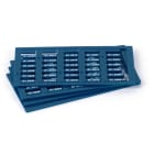 GRAFOPLAST - Tessera rigida per cavi Metal Detectable 12x4 mm - 960 pezzi. La tessera si applica con facilitè nei tubetti per identificare i singoli cavi. Stampabile con sistema a trasferimento termico EVOMAX