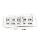 GRAFOPLAST - Tessera rigida per Cavi Halogen Free Bianco 12x4 mm confezione da 960 pezzi. La tessera si applica con facilitè nei tubetti per identificare i singoli cavi. Stampabile con sistemaa trasferimento termico EVOMAX