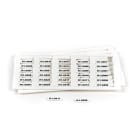 GRAFOPLAST - Tessera rigida per Cavi LUX Bianco 12x4 mm - confezione master carton da 3000 pezzi