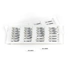 GRAFOPLAST - Tessera rigida per cavi LUX bianco 15x4 mm - confezione da 768 pezzi. La tessera si applica con facilitè nei tubetti per identificare i singoli cavi. Stampabile con sistema a trasferimento termico EVOMAX