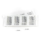 GRAFOPLAST - Tessera rigida per Cavi LUX Bianco 15x4 mm - confezione master carton da 2400 pezzi
