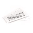 GRAFOPLAST - Tessera rigida per Cavi Halogen Free Bianco 30x4 mm confezione da 600 pezzi. La tessera si applica con facilitè nei tubetti per identificare i singoli cavi. Stampabile con sistemaa trasferimento termico EVOMAX