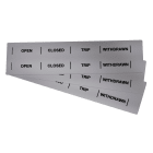 GRAFOPLAST - Striscia Modulare Non Adesiva in PVC 215x15 mm Metal - confezione da 40 pezzi