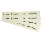 GRAFOPLAST - Striscia Modulare Non Adesiva in PVC 215x15 mm Fluorescente - confezione da 40 pezzi