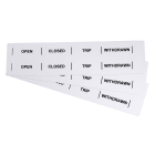 GRAFOPLAST - Striscia Modulare Non Adesiva in PVC 215x15 mm Bianco - confezione da 40 pezzi