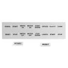 GRAFOPLAST - Targhetta per pulsanti in PMMA non adesivo bianco 27x15 mm confezione da 192 pezzi SI2K201W