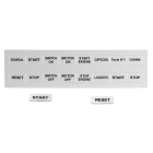 GRAFOPLAST - Targhetta per pulsanti in PMMA non adesivo bianco 27x15 mm confezione da 192 pezzi