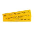 GRAFOPLAST - Targhetta per pulsanti in PMMA non adesivo giallo 27x15 mm confezione da 192 pezzi