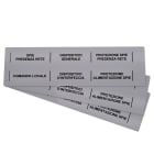 GRAFOPLAST - Striscia Modulare Non Adesiva in PVC 215x20 mm Metal - confezione da 40 pezzi