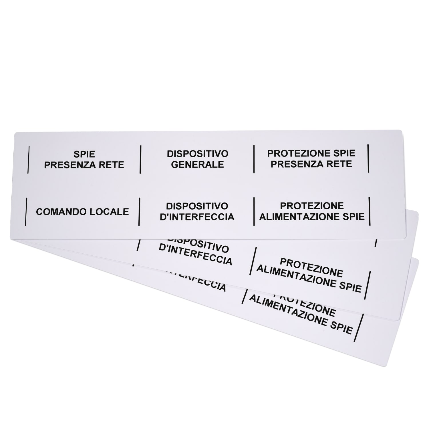 GRAFOPLAST - Striscia Modulare Non Adesiva in PVC  215x20 mm Bianco -  confezione da 40 pezzi SI2K20215W