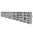 GRAFOPLAST - Striscia Modulare Non Adesiva in PVC  430x20 mm Metal -  confezione da 40 pezzi