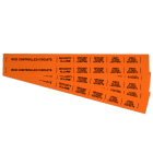 GRAFOPLAST - Striscia Modulare Non Adesiva in PVC  430x20 mm Arancione -  confezione da 40 pezzi