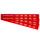 GRAFOPLAST - Striscia Modulare Non Adesiva in PVC 430x20 mm Rosso - confezione da 40 pezzi