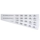 GRAFOPLAST - Striscia Modulare Non Adesiva in PVC 430x20 mm Bianco - confezione da 40 pezzi
