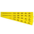 GRAFOPLAST - Striscia Modulare Non Adesiva in PVC 430x20 mm Giallo - confezione da 40 pezzi