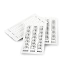 GRAFOPLAST - Tessera per Morsetti per WAGO 280 Phoenix Bianco 10x5 mm - confezione master carton da 4800 pezzi