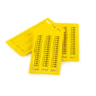 GRAFOPLAST - Tessera Morsetti per WAGO 280 Phoenix Giallo 10x5 mm - confezione da 1056 pezzi. La tessera per morsetto serie AF si applica con velocitè e semplicitè con innesto diretto. Stampabile con sistema a trasferimento termico EVOMAX, caricatore automatico