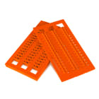 GRAFOPLAST - Tessera Morsetti per Weidmuller Arancione 10x5 mm - confezione da 1056 pezzi. La tessera per morsetto serie AF si applica con velocitè e semplicitè con innesto diretto. Stampabilecon sistema a trasferimento termico EVOMAX, caricatore automatico