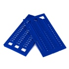 GRAFOPLAST - Tessera Morsetti per Weidmuller Blu 10x5 mm - confezione da 1056 pezzi. La tessera per morsetto serie AF si applica con velocitè e semplicitè con innesto diretto. Stampabile consistema a trasferimento termico EVOMAX, caricatore automatico