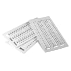 GRAFOPLAST - Tessera Morsetti per Entrelec Bianco LUX 10x5 mm - confezione da 1056 pezzi. La tessera per morsetto serie AF si applica con velocitè e semplicitè con innesto diretto. Stampabilecon sistema a trasferimento termico EVOMAX, caricatore automatico