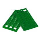 GRAFOPLAST - Tessera Morsetti per WAGO TOP-JOB Verde 10x5 mm - confezione da 990 pezzi. La tessera per morsetto serie AF si applica con velocitè e semplicitè con innesto diretto. Stampabilecon sistema a trasferimento termico EVOMAX, caricatore automatico