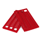 GRAFOPLAST - Tessera Morsetti per WAGO TOP JOB Rosso 10x5 mm - confezione master carton da 4500 pezzi