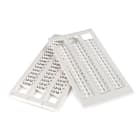 GRAFOPLAST - Tessera Morsetti per WAGO TOP-JOB Bianco Halogen Free 10x5 mm - confezione da 990 pezzi