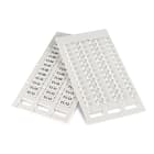 GRAFOPLAST - Tessera Morsetti per Entrelec Bianco LUX 12x6 mm - confezione da 858 pezzi.   La tessera per morsetto serie AF si applica con velocitè e semplicitè con innesto diretto.  Stampabilecon sistema a trasferimento termico EVOMAX, caricatore automatico