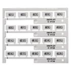 GRAFOPLAST - Tessera per Binario 20 x 9 mm Bianco - confezione da 240 pezzi. Puè essere facilmente sostituita consentendo risparmi di tempo. Stampabile con il plotter SIHF31W